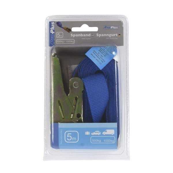 Sangle d'arrimage bleu avec tendeur à cliquet 5 mètres | ProPlus | ...