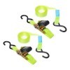 Sangle d'arrimage avec tendeur Ã  cliquet et 2 crochets 5 mÃ¨tres lot de 2 piÃ¨ces