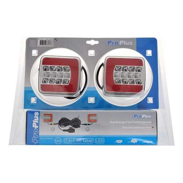 Kit d'éclairage LED 4F magnéthique 7,5 et2,5M câble 13P. | ProPlus ...