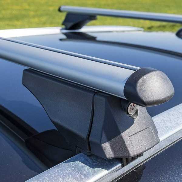 Barres de toit pour rails de toit fermés 120cm aluminium 75kg | Pro...