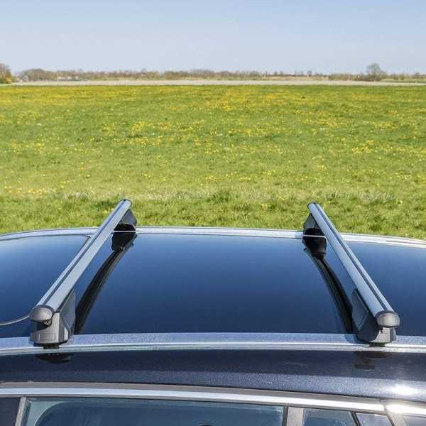 Barres de toit pour rails de toit fermés 120cm aluminium 75kg | Pro...