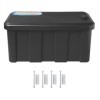 Coffre de rangement pour remorque en plastique 25L 565 x 245 x 290m...
