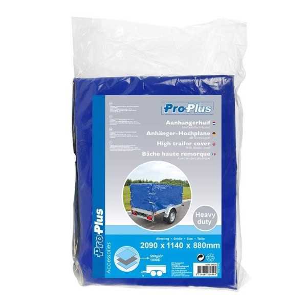 Bâche haute remorque avec le cord elastique 2090x1140x880mm | ProPl...
