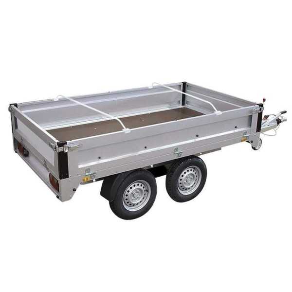 Soutien aluminium ajustable 108-146cm pour bâche plate remorque | P...