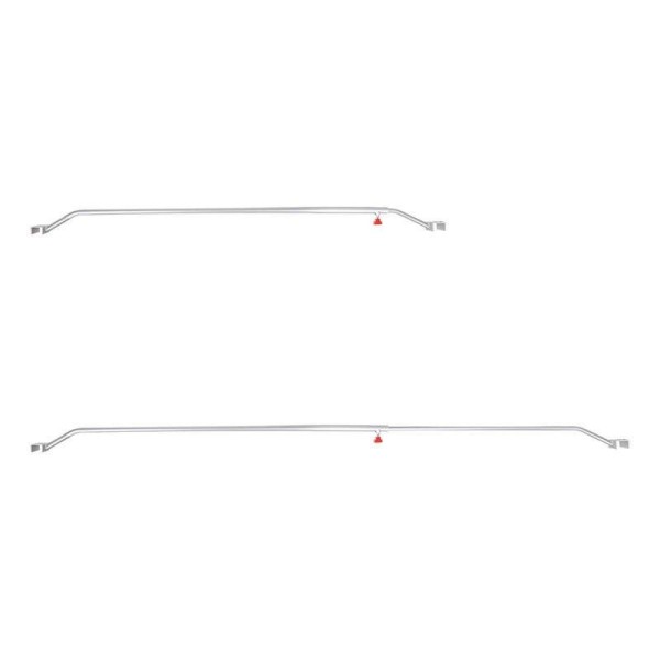 Soutien aluminium ajustable 132-204cm pour bâche plate remorque | P...