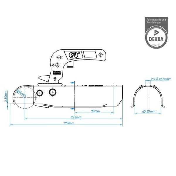 Tête d'attelage ronde 60mm | ProPlus | Tête & Boule Attelage