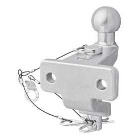 Boule d'attelage argent mixte double trous D21 S350 | ProPlus | Têt...