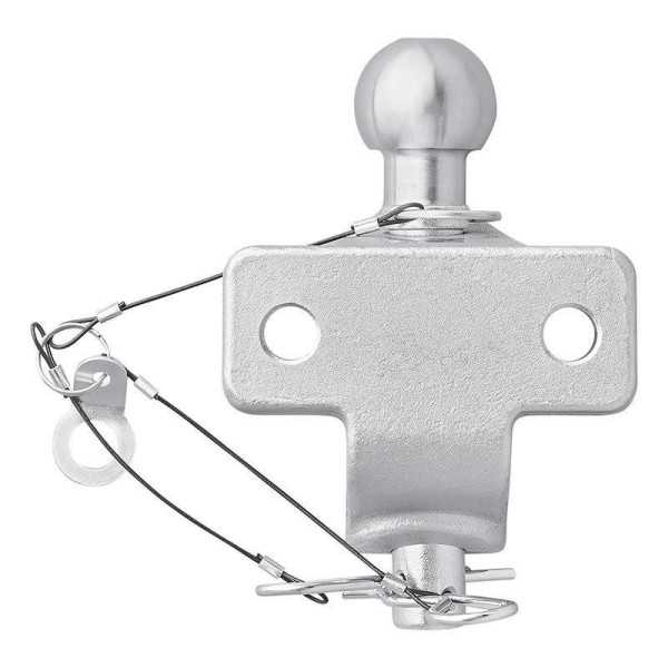 Boule d'attelage argent mixte double trous D21 S350 | ProPlus | Têt...
