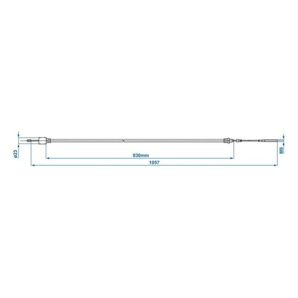 Câble de frein 830 1057mm cloche 26mm convient pour BPW | ProPlus |...