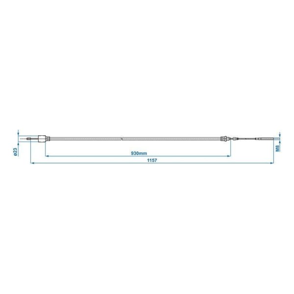 Câble de frein 930 1157mm cloche 26mm convient pour BPW | ProPlus |...