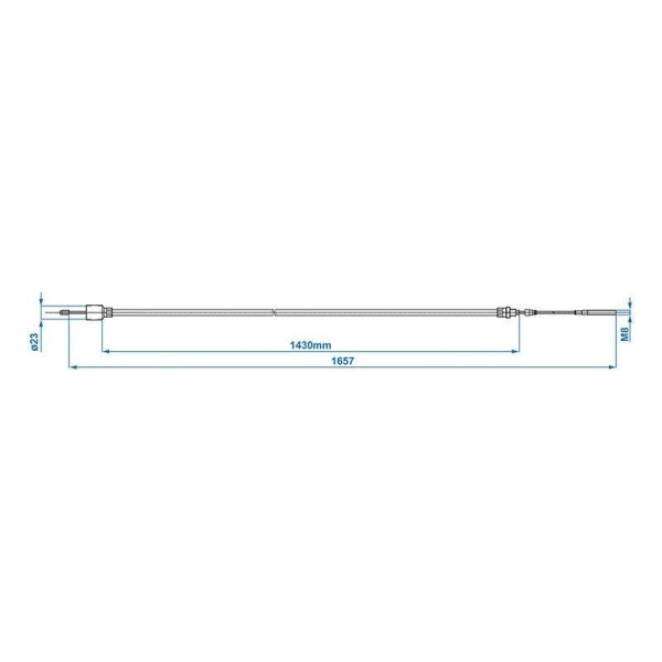 Câble de frein 1430 1657mm cloche 26mm convient pour BPW | ProPlus ...