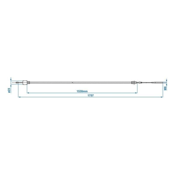 Câble de frein 1530 1757mm cloche 26mm convient pour BPW | ProPlus ...