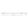 Câble de frein 730 940mm cloche 22mm convient pour Knott Schlegl Ni...