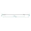 Câble de frein 930 1140mm cloche 22mm convient pour Knott Schlegl N...