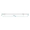 Câble de frein 1430 1640mm cloche 22mm convient pour Knott Schlegl ...