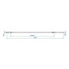 Câble de frein 1630 1840mm cloche 22mm convient pour Knott Schlegl ...
