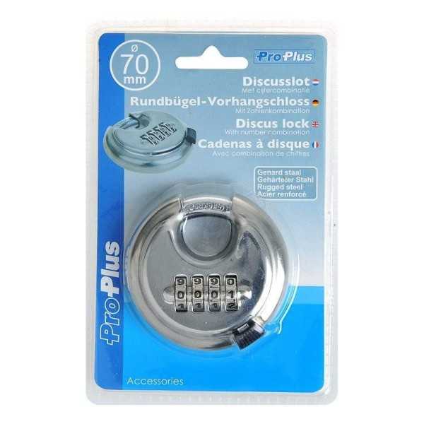 Cadenas à disque 70mm avec combinaison de chiffres | ProPlus | Cade...