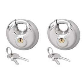 Cadenas Ã  disque 70mm 2 piÃ¨ces assortie de mÃªme faÃ§on