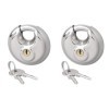 Cadenas Ã  disque 70mm 2 piÃ¨ces assortie de mÃªme faÃ§on