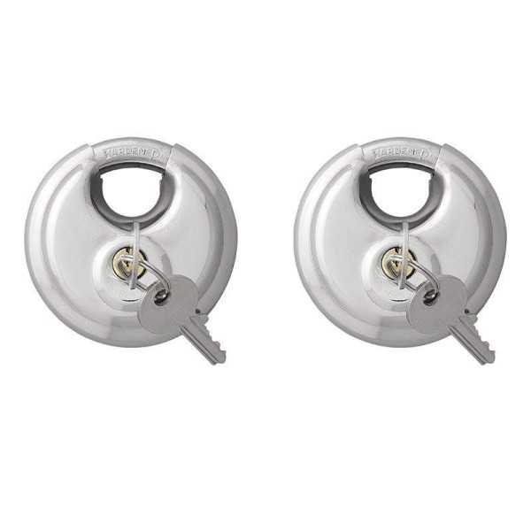 Cadenas à disque 70mm 2 pièces assortie de même façon dans blister ...