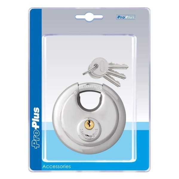 Cadenas Ã  disque 90mm dans blister