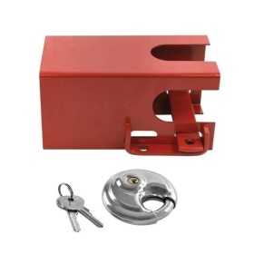 Antivol tête d'attelage 110x110mm avec cadenas à disque PM | ProPlu...