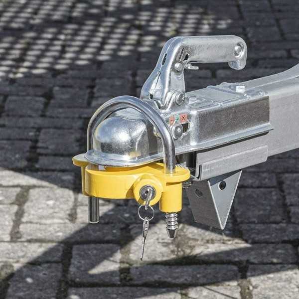 Antivol tête d'attelage avec cylindre de serrure dans blister | Pro...