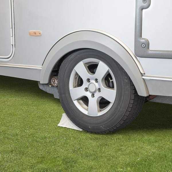 Cale de roue plastique blanc incl. support | ProPlus | Cale Roue