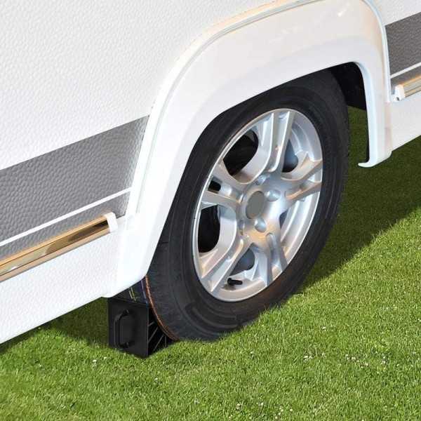 Cale de roue plastique avec poignée jeu de 2 pièces |  | Cale Roue