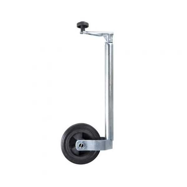 Roue jockey 35mm jante plastique avec pneu caoutchouc 160x40mm