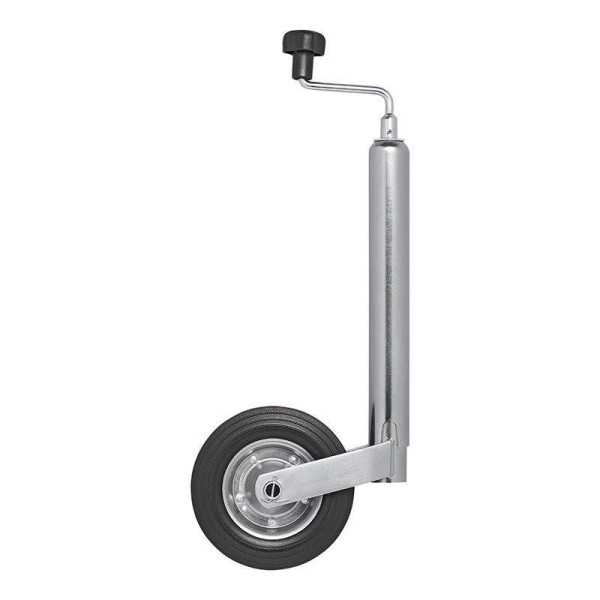 Roue jockey 48mm jante mÃ©tal avec pneu caoutchouc 200x50mm