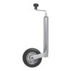 Roue jockey 48mm jante mÃ©tal avec pneu caoutchouc 200x50mm