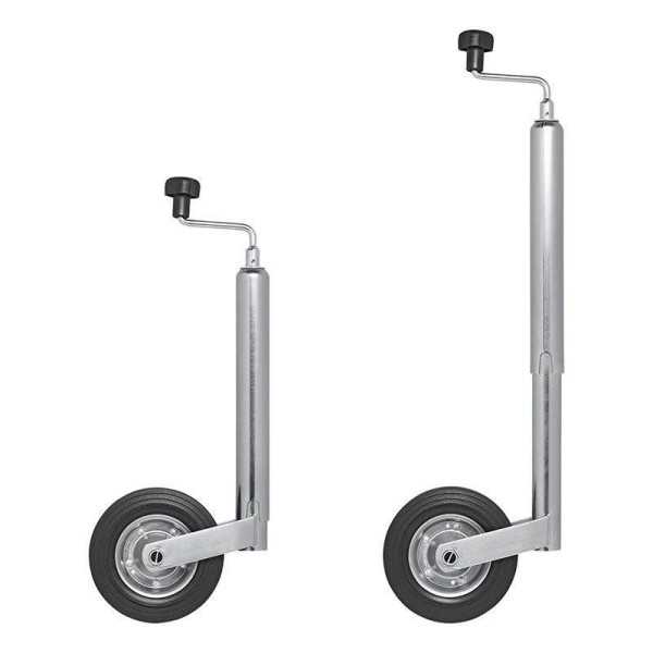 Roue jockey 48mm jante métal avec pneu caoutchouc 200x50mm | ProPlu...