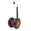 Roue jockey double 48mm 2x jante plastique avec pneu PU 260x85mm