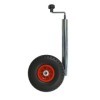 Roue jockey double 48mm 2x jante plastique avec pneu PU 260x85mm | ...