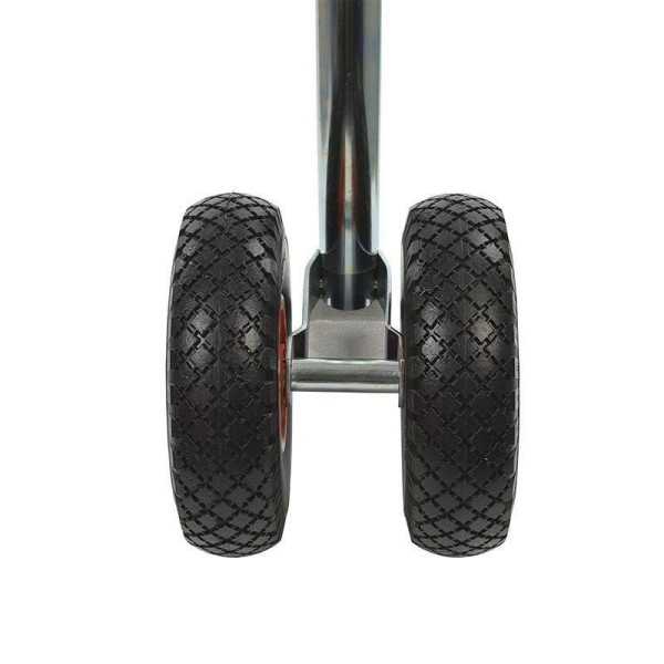 Roue jockey double 48mm 2x jante plastique avec pneu PU 260x85mm | ...