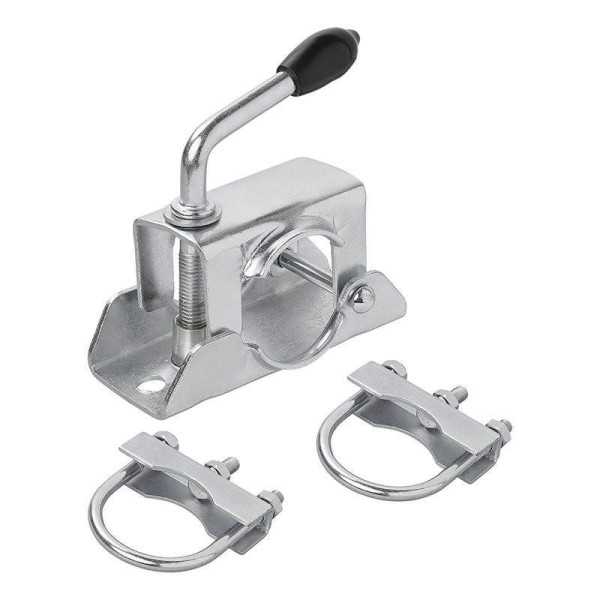 Collier 48mm pour roue jockey et Etrier de fixation en U 60 70mm lot de 2 piÃ¨ces