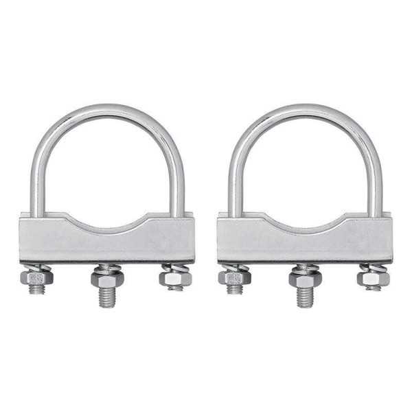 Etrier de fixation en U ronde 60 70mm pour collier roue jockey lot ...