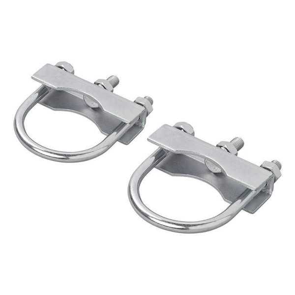 Etrier de fixation en U ronde 60 70mm pour collier roue jockey lot ...