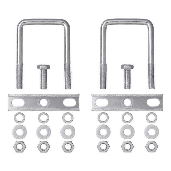 Etrier de fixation en U carré 60mm pour collier roue jockey lot de ...