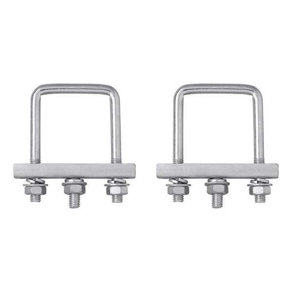 Etrier de fixation en U carré 60mm pour collier roue jockey lot de ...