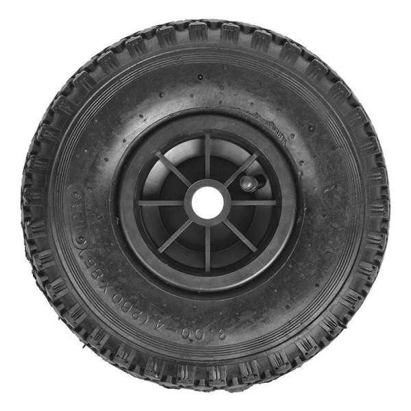 Roulette roue jockey jante plastique avec pneu d'aire 260x85mm