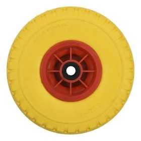 Roue PU avec jante plastique 10" 3.00-4
