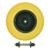 Roue PU avec jante plastique 16" 4.00-8 incl. essieu