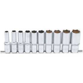 Jeu de douilles six pans longues 12 5 mm 1/2" en pouce 10 piÃ¨ces