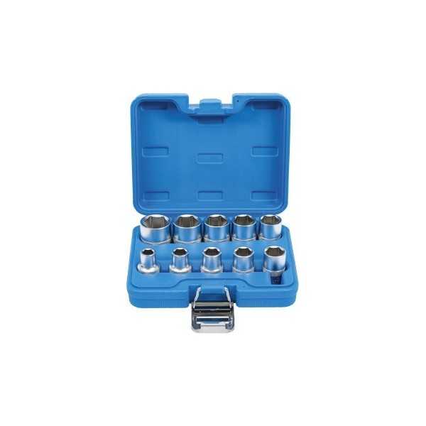 Jeu de Douilles six pans 12 5 mm 1/2" en pouces 10 piÃ¨ces