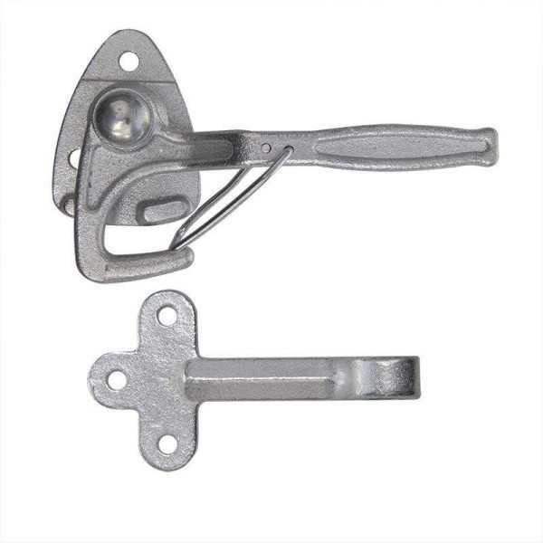 Fermeture crochet no.0 droite 140mm avec oeillet à visser dans blis...