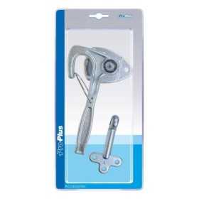 Fermeture crochet no.1 droite 170mm avec oeillet Ã  visser dans blister