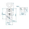 Fermeture ajustable 70-81mm incl. gache | ProPlus | Charnière & Ser...
