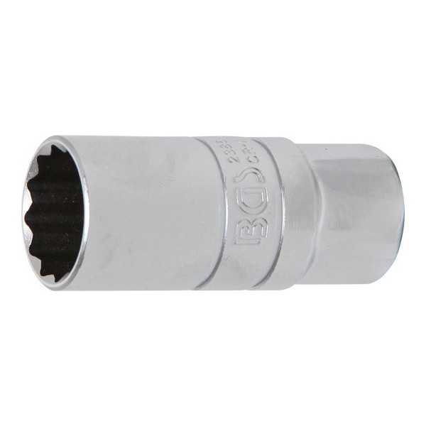 Douille de bougie Ã  retenue en caoutchouc douze pans 12 5 mm 1/2" 21 mm